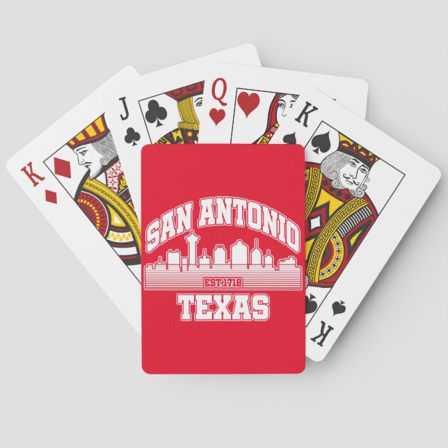 Baraja De Cartas San Antonio, Texas (Reverso)