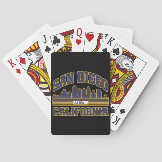 Baraja De Cartas San Diego, California (Reverso)