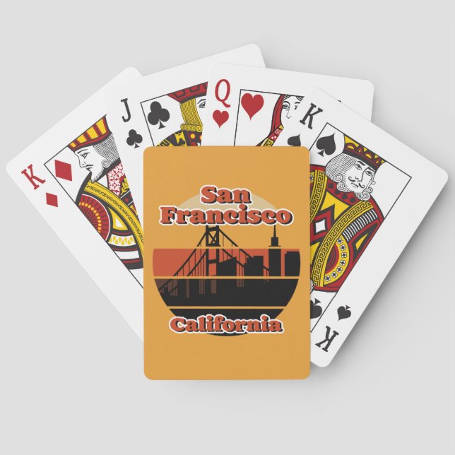 Baraja De Cartas San Francisco California (Reverso)