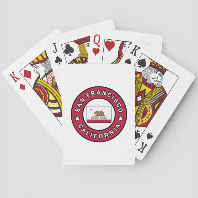 Baraja De Cartas San Francisco California (Reverso)