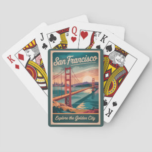 Baraja De Cartas San Francisco California Puente Golden Gate Viajes