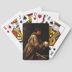 Baraja De Cartas San Francisco en oración (cristiana) (Caravaggio)