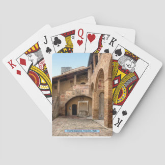 Baraja De Cartas San Gimignano, Toscana, Italia