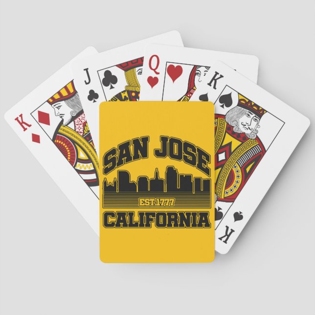 Baraja De Cartas San José, California (Reverso)
