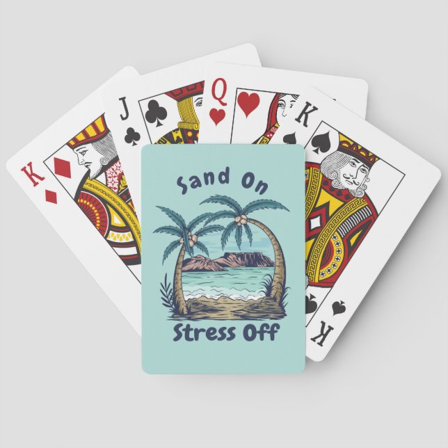 Baraja De Cartas Sand-On, Estrés (Reverso)