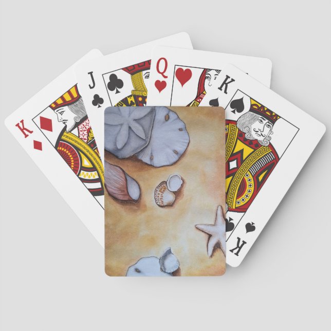 Baraja De Cartas Sandy Seashells  (Reverso)