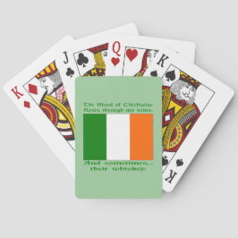 Baraja De Cartas Sangre irlandesa y Whiskey