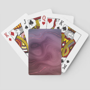 Baraja De Cartas Sangria Strata   Moody Pink y Purple Luxe Agate