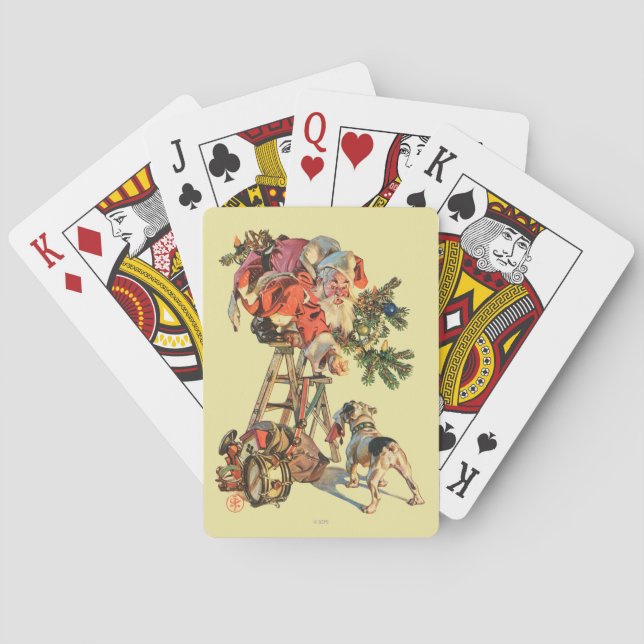 Baraja De Cartas Santa Arriba una Escalera (Reverso)