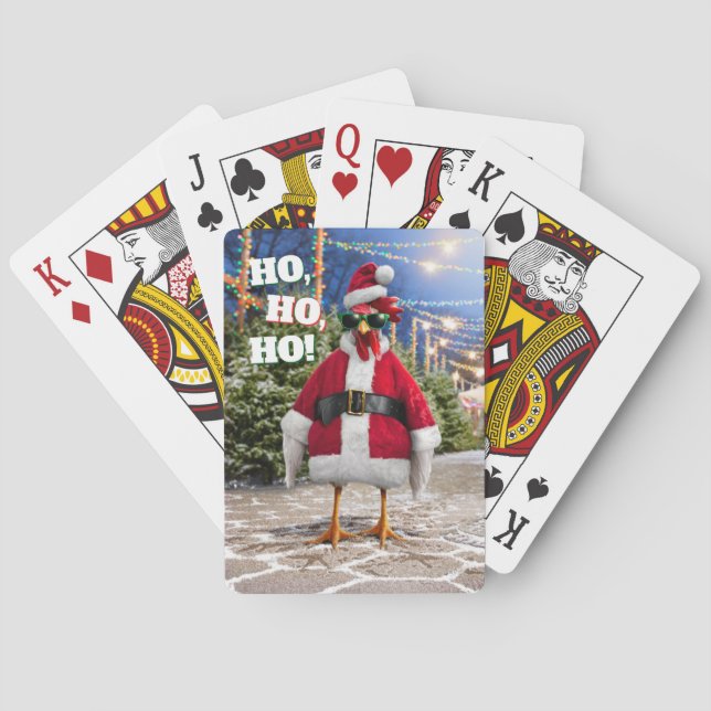 Baraja De Cartas Santa Chicken (Reverso)