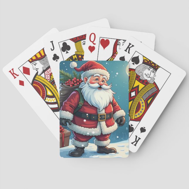 Baraja De Cartas Santa Claus (Reverso)