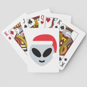 Baraja De Cartas santa claus alien emoji