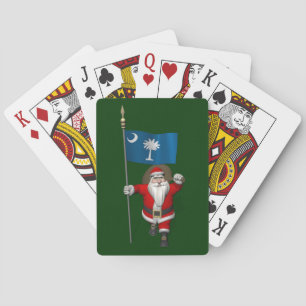 Baraja De Cartas Santa Claus Con El Diseño De Carolina Del Sur