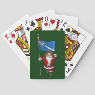 Baraja De Cartas Santa Claus Con El Diseño De Las Vegas