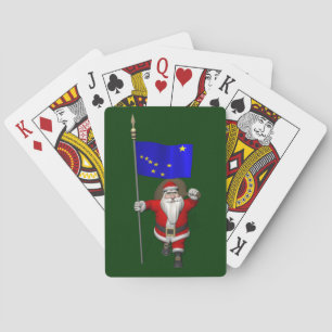 Baraja De Cartas Santa Claus Con El Firme De Alaska
