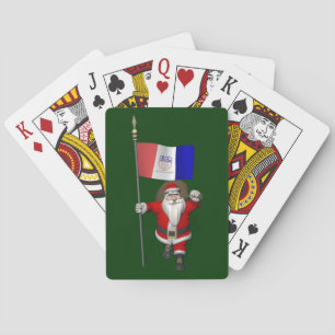 Baraja De Cartas Santa Claus Con El Firme De Cleveland