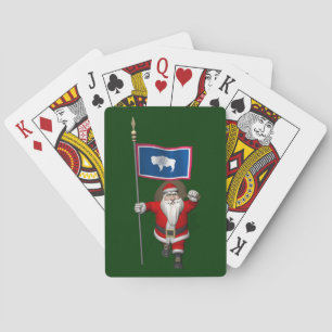Baraja De Cartas Santa Claus Con El Firme De Wyoming