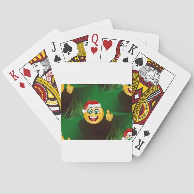 Baraja De Cartas santa claus emojis (Reverso)