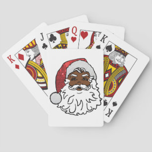 Baraja De Cartas santa claus negro
