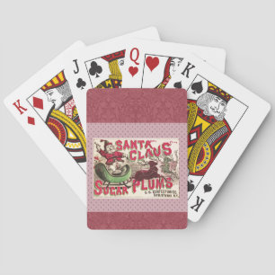 Baraja De Cartas Santa Claus Sugar Plum Navidad