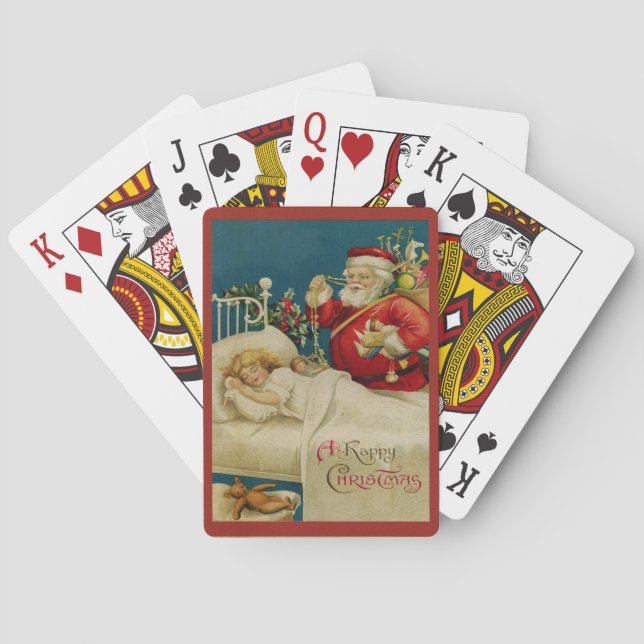 Baraja De Cartas Santa Claus Vintage (Reverso)