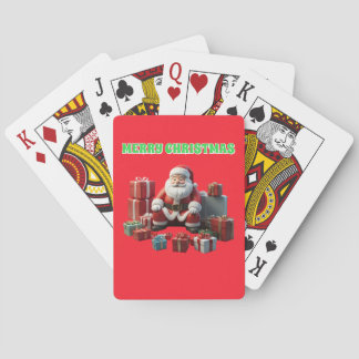 Baraja De Cartas Santa Cláusula con regalos