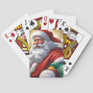 Baraja De Cartas Santa Cláusula Feliz Navidad Feliz Año Nuevo
