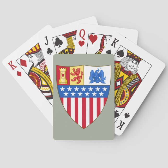 Baraja De Cartas Santa Fe, Nuevo México (Escudo de armas) (Reverso)