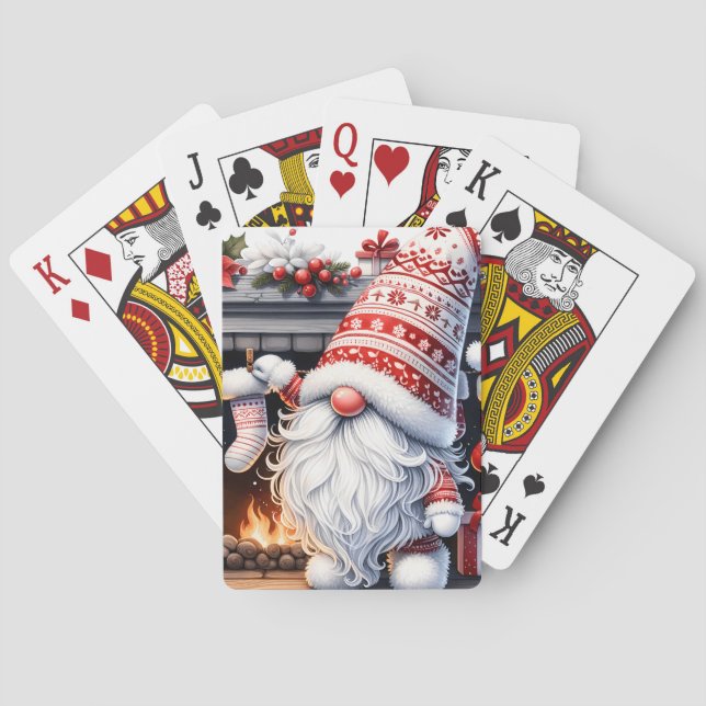 Baraja De Cartas Santa Gnome Playing Cards (Reverso)