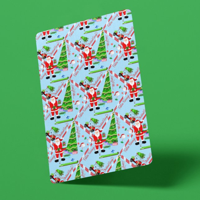 Baraja De Cartas Santa Golfing por el Árbol de Navidad (Santa's Golf Surprise: Festive Cards for Die-hard Golfers, Hole-in-one Fun!)
