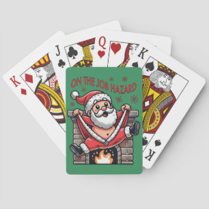 Baraja De Cartas Santa Peligro en el Trabajo en Llamas