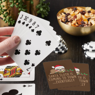 BARAJA DE CARTAS SANTA PEREZOSO ESTÁ LLEGANDO A LA CIUDAD... EVENTU
