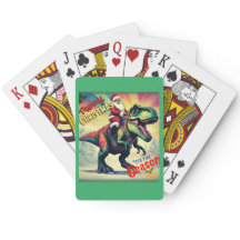 Santa sobre una T-rex