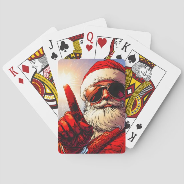 Baraja De Cartas Santo Jolly Santa Divine Glow (Reverso)
