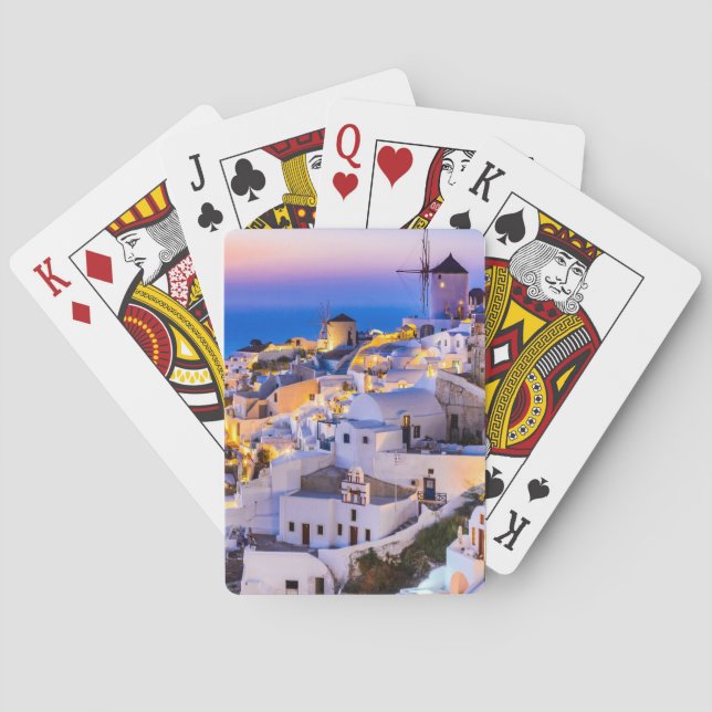 Baraja De Cartas Santorini Grecia (Reverso)