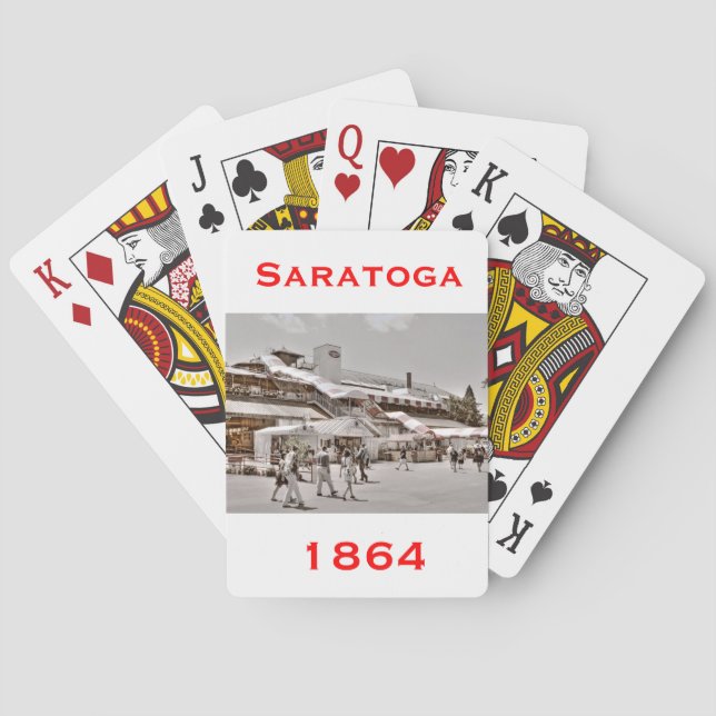 Baraja De Cartas Saratoga 1864 (Reverso)