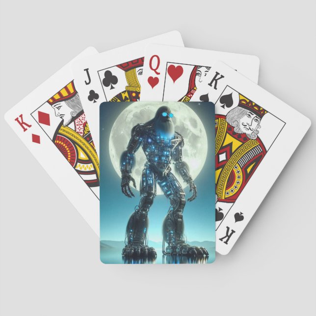 Baraja De Cartas Sasquatch Robot (Reverso)