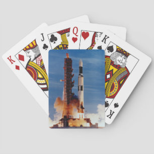 Baraja De Cartas Saturn V Lanzando La Estación Espacial Skylab