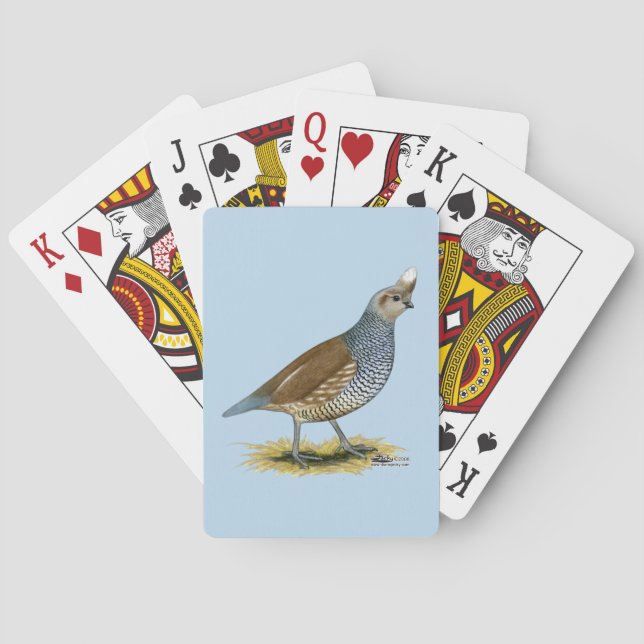 Baraja De Cartas Scaled Quail (Reverso)
