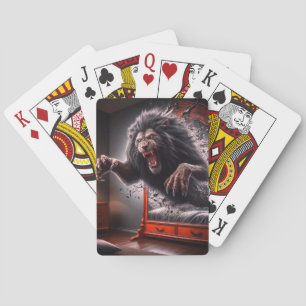 Baraja De Cartas Scary Lion