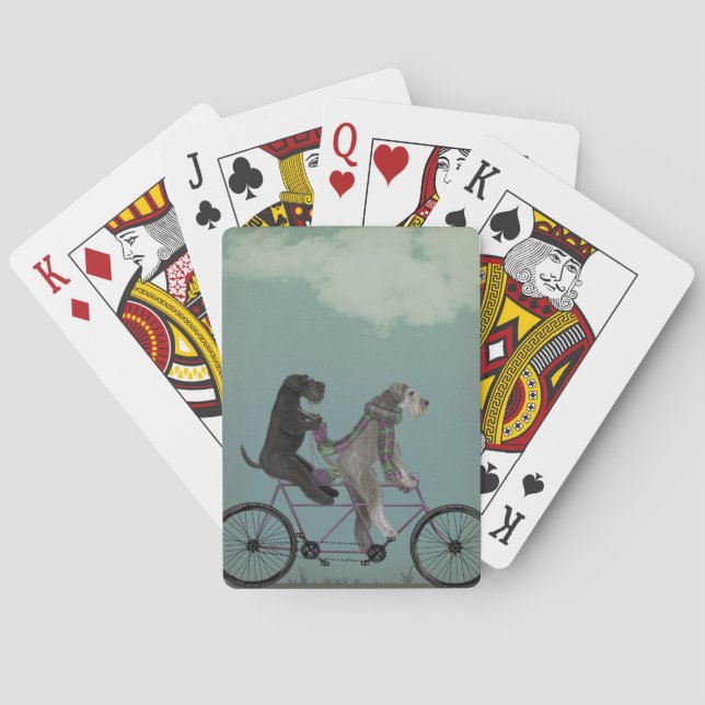 Baraja De Cartas Schnauzer Tandem (Reverso)