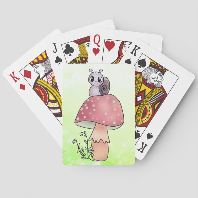 Baraja De Cartas Schnecke mit Pilz (Reverso)