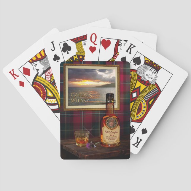 Baraja De Cartas Scotch Whisky sin tu texto y foto (Reverso)