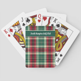 Baraja De Cartas Scottish Tartan Golf Playing Cards – Personalized 