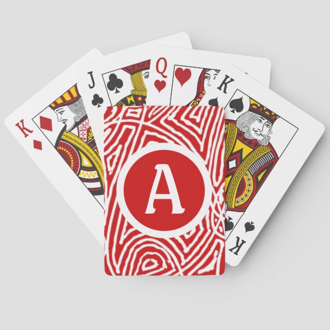 Baraja De Cartas Scribbleprints Inicial (Reverso)