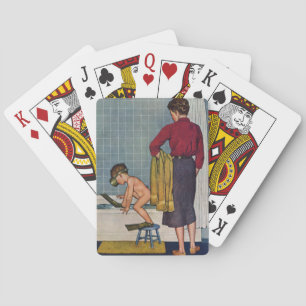 Baraja De Cartas Scuba en la Tuba