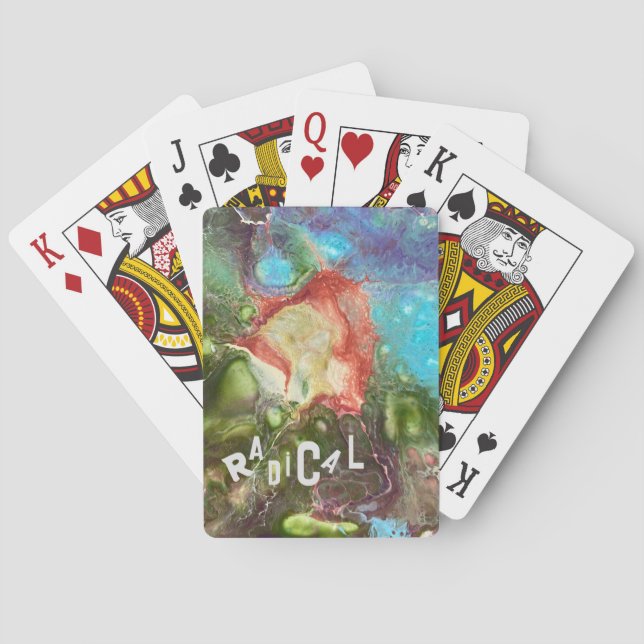 Baraja De Cartas Sé audaz - ¡Sé RADICAL! Bolso de tela (Reverso)