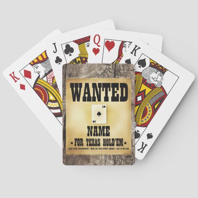 Baraja De Cartas Se busca por tarjeta de juego Texas Hold'em (Reverso)