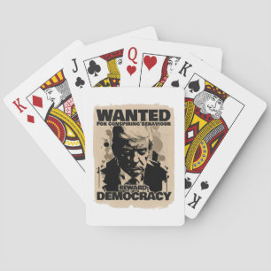 Baraja De Cartas Se busca Poster a Donald Trump, conde Georgia