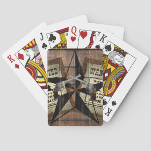 Baraja De Cartas Se busca Rótulo a Estrella Rusa de Texas Occidenta